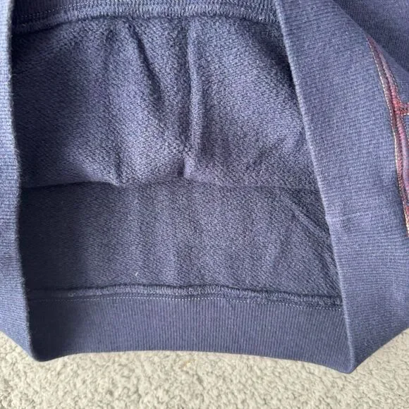 Vintage Uniqlo Sweater Mens Small Blue Sweatshirt Ines De La Fressange Paris 90s - Picture 5 of 11